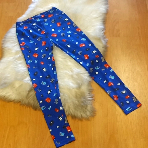 LulaRoe Vintage Electronics Printed Leggings-#1543 - Picture 6 of 10